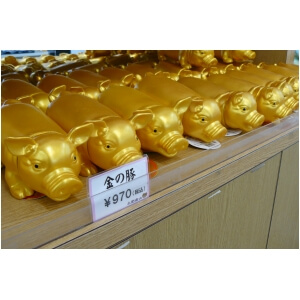 金の豚